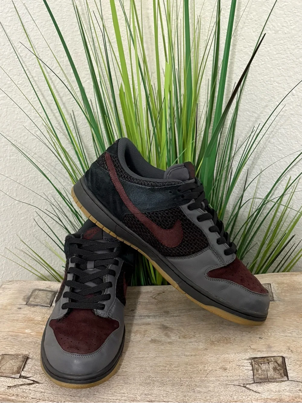 2007 Nike Dunk Low CL Black/Deep Burgundy Sneakers